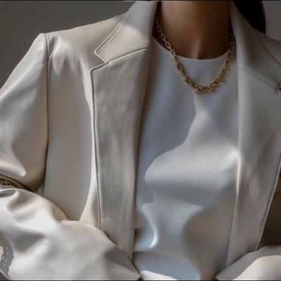 Terry Lewis Classic Luxuries Vintage White Leather Jacket XS - Picture 11 of 11